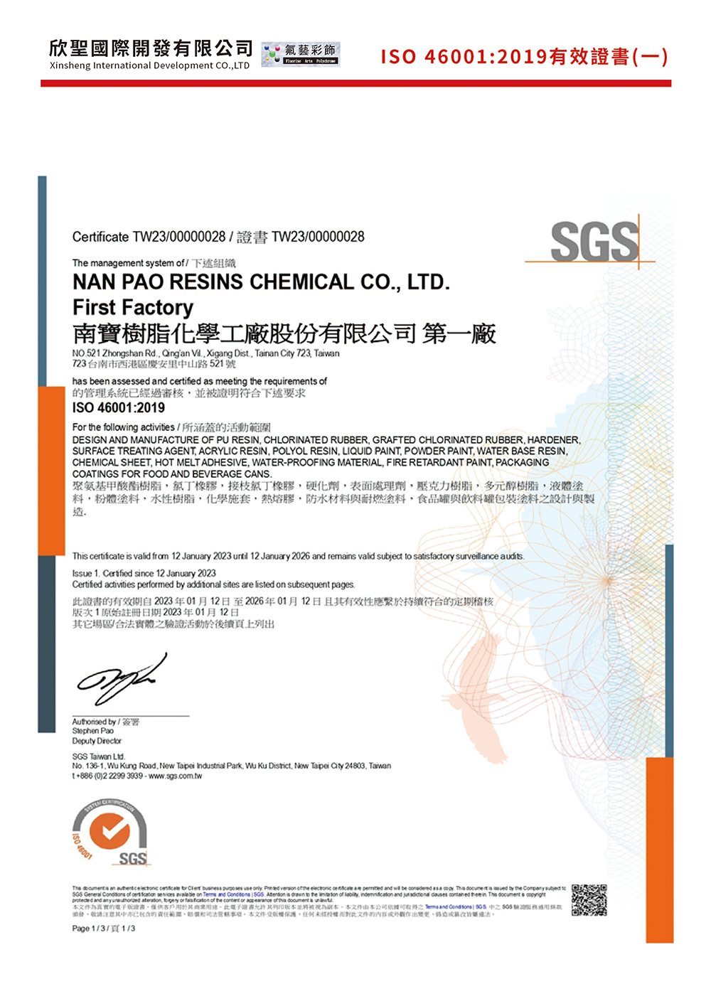 certification